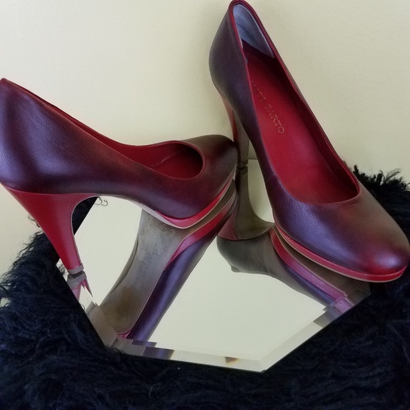 Franco Sarto Shoes - Burgundy/Red Franco Sarto Heels Size: 8
